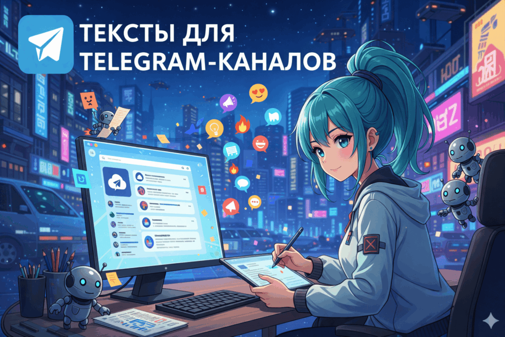 Инфографика про создание текстов для Telegram-каналов от первого поста до монетизации