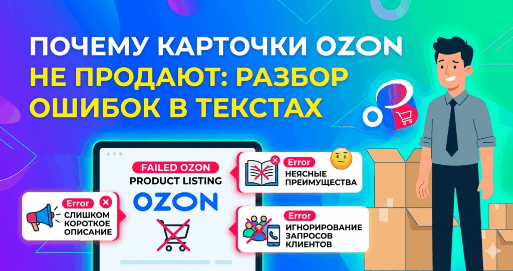 Типичные ошибки в описаниях товаров на OZON — разбор карточек маркетплейса